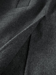 Men's Relaxed Camel Hair-Blend Double-Face Wool Coat