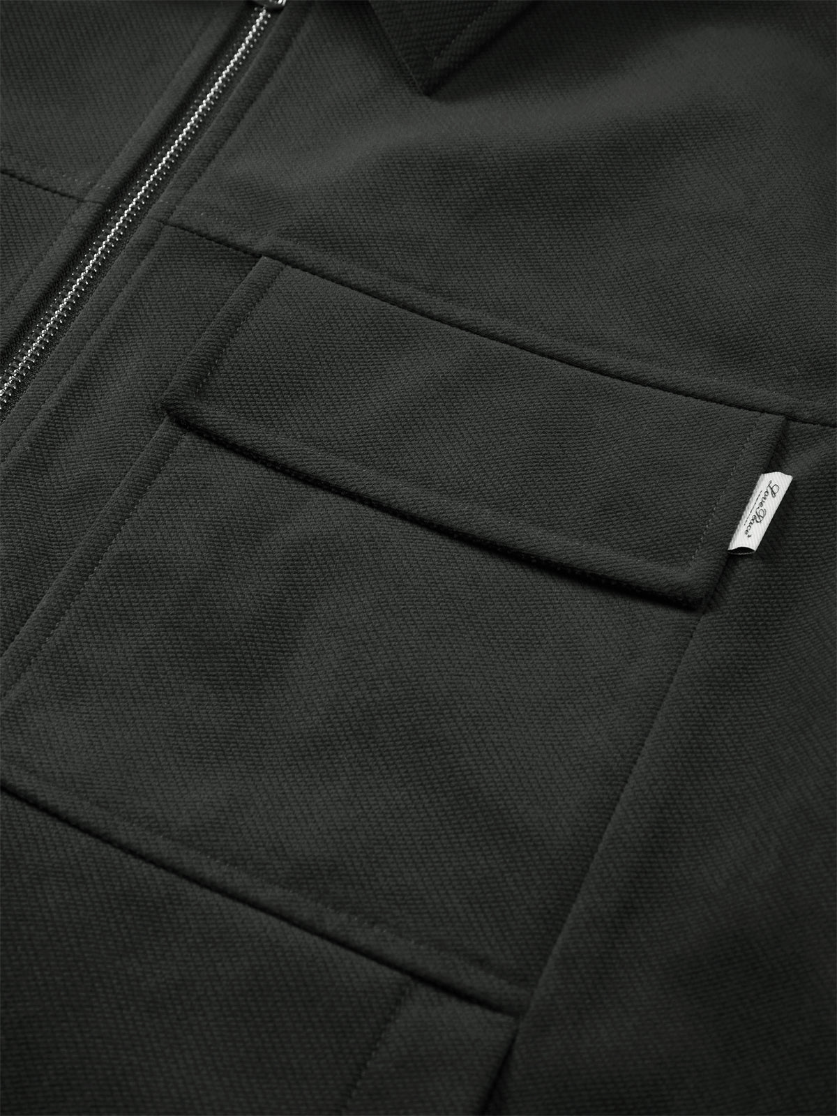 Men's Faux Suede Patch-Pocket Commuter Jacket