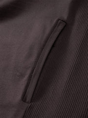 Men's Raglan-Sleeve Jacquard Zip-Up Knit Cardigan