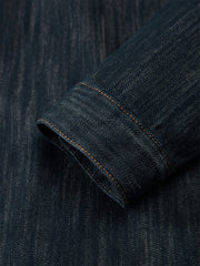 Men's Vintage Textured Boxy Denim Jacket