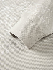 Men's Fair Isle Mock-Neck Knit Sweater