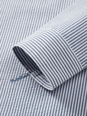 Men's Seersucker Striped Shirt