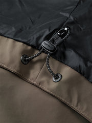 Men's Contrast-Panel Hooded Jacket