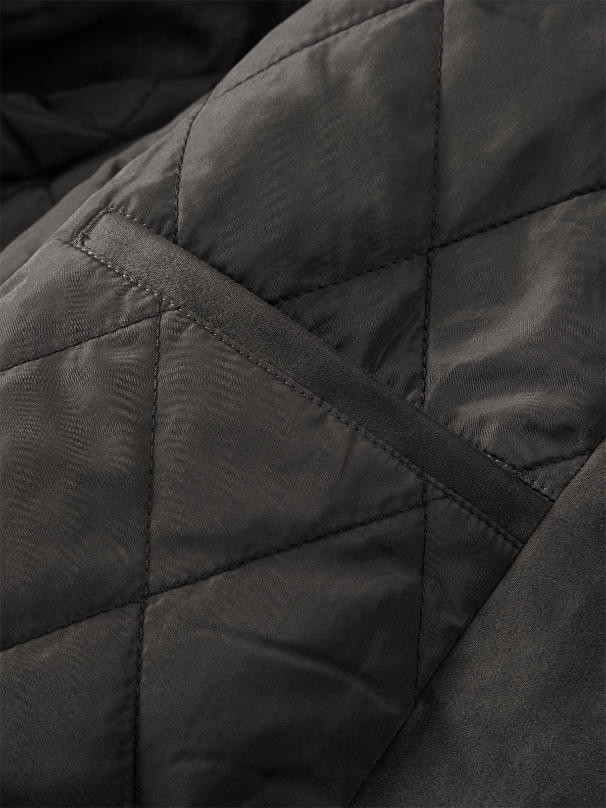 Men's Quilted Faux Suede Jacket