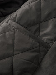 Men's Quilted Faux Suede Jacket