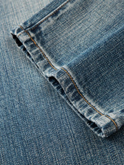 Men's Gradient Whiskered Straight-Leg Jeans