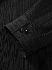 Men's Relaxed 3D Jacquard Textured Shirt