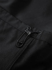 Men's Wide-Leg Cargo Pants with Drawstring Cuffs