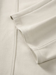 Men's Beige Textured Wide-Leg Sweatpants