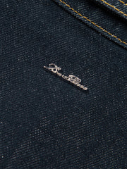 Men's Denim Shirt with Contrast Topstitching