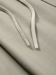 Men's Solid Elastic-Waist Straight-Leg Pants