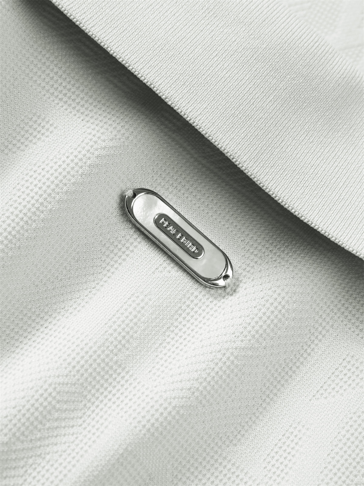 Men's Allover Letter Jacquard Polo Shirt