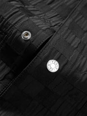 Men's Relaxed Checkerboard Jacquard Shirt