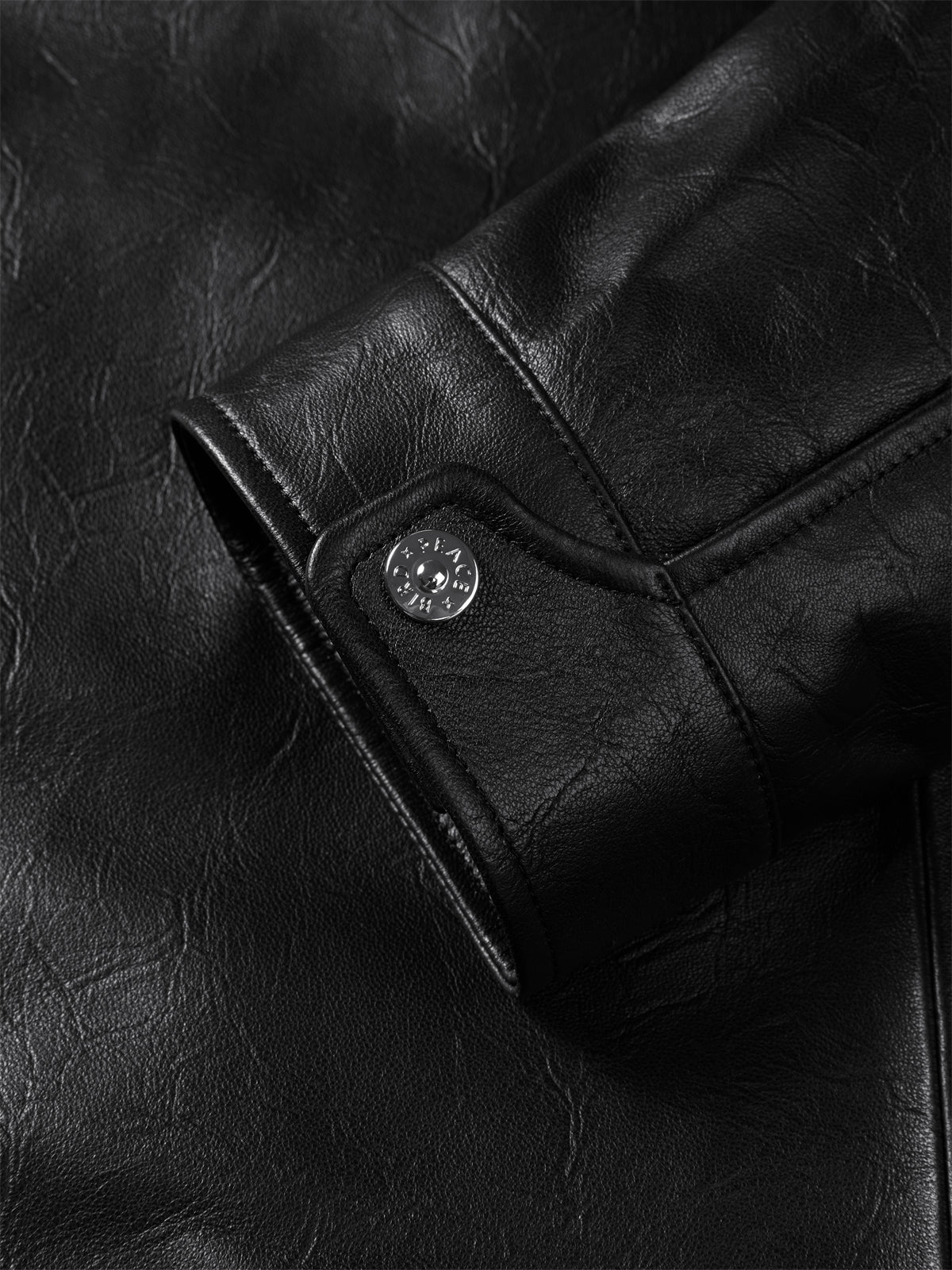 Men's Stand-Collar Moto Leather Jacket