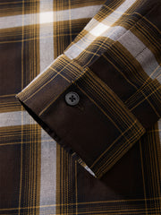 Men's Cotton Shirt with Plaid Print
