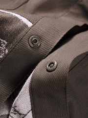 Men's Jacquard-Panel Spliced Shirt