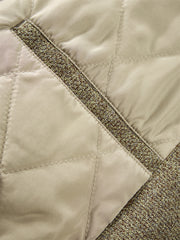 Men's Vintage Tweed-Texture Quilted Jacket