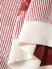 Men's Chinese-Inspired Contrast Jacquard Sweater