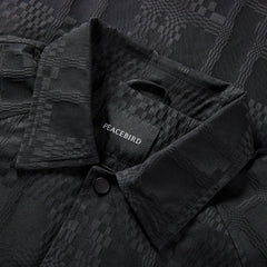 Men's Black Jacquard Embroideried Jacket