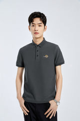 Men's Graphic Embroidered Polo Shirt
