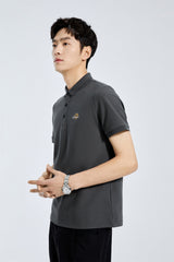 Men's Graphic Embroidered Polo Shirt