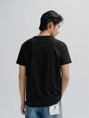 Men's Cooling Slim-Fit Black T-Shirt