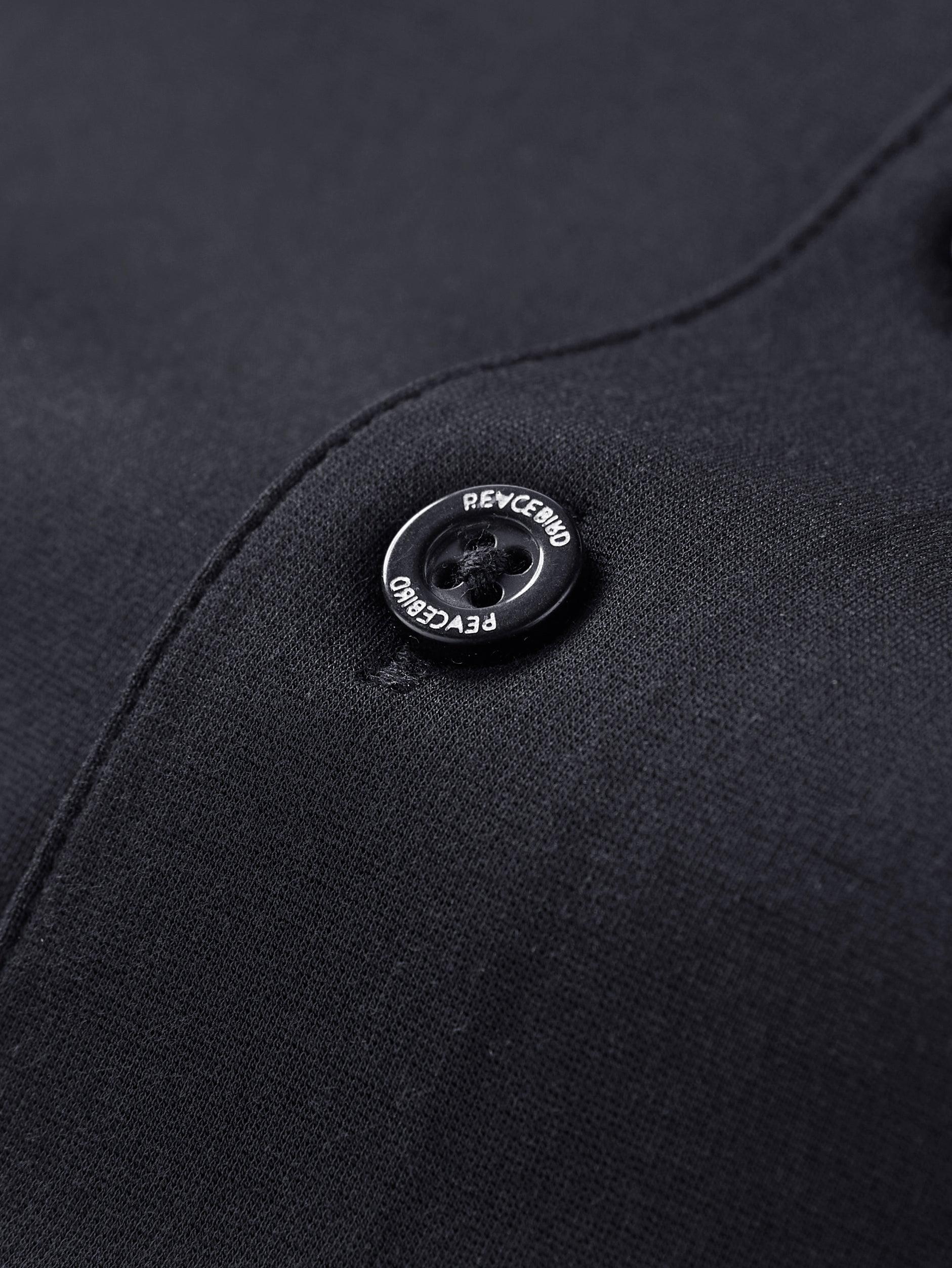 *US Only* Men's Black Plain Polo Shirt