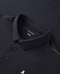 *US Only* Men's Black Plain Polo Shirt