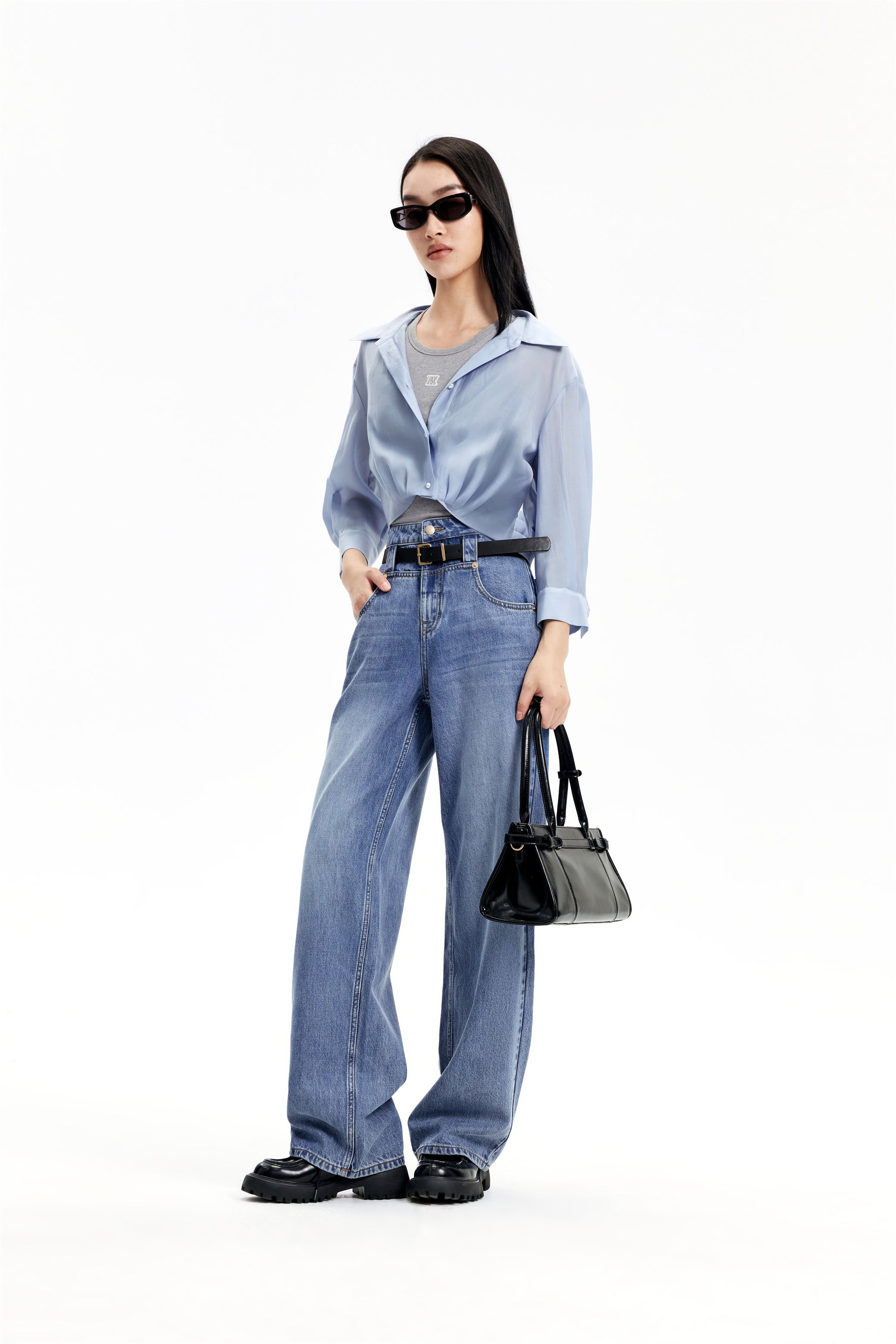 Women's Lyocell Jeans with Belt