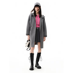 Women's Zip Front Hooded Coat