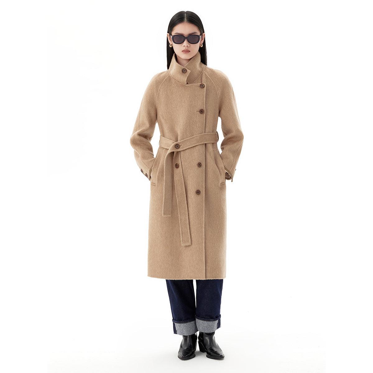 Women's Straight Wool Coat