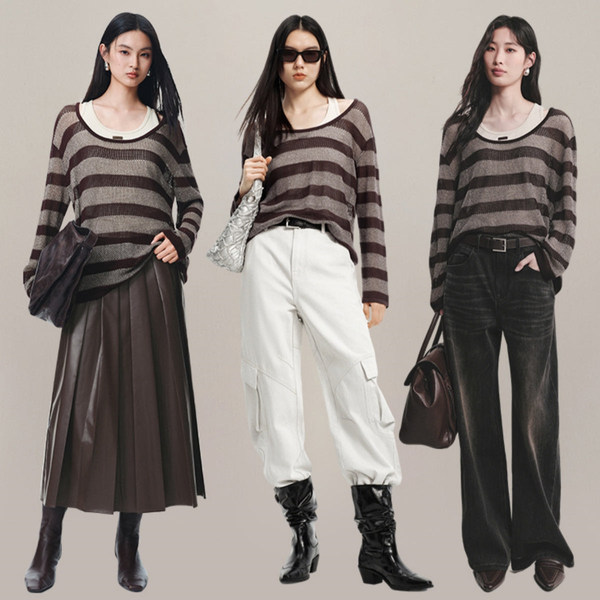 Women's Lyocell Knit Cover-Up Two-Piece Set