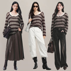 Women's Lyocell Knit Cover-Up Two-Piece Set