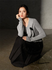 Women's Wool-Blend 3D Floral Elegant Cardigan