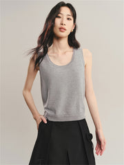 Women's Solid Wool-Blend Tank Top