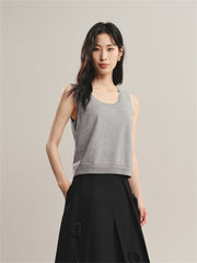 Women's Solid Wool-Blend Tank Top