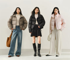 Women's Short Thermal Water-Repellent Puffer Jacket