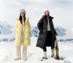 Women's Extra-Long 95% Down-Filled Thermal Coat