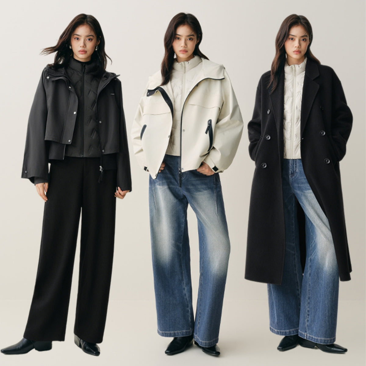 Women's Cropped Slim-Fit Down Jacket
