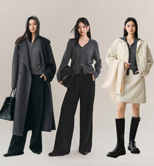 Women's Cropped Padded-Shoulder Hooded Cardigan