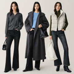 Women's High-Waist Slim-Fit Flared Pants