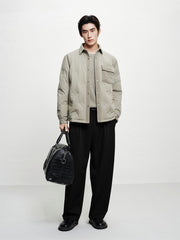 Men's Thermal Wide-Leg Commuter Pants