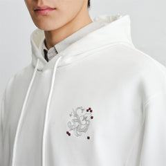 Men's Graphic Embroidered Hooded Sweatshirt