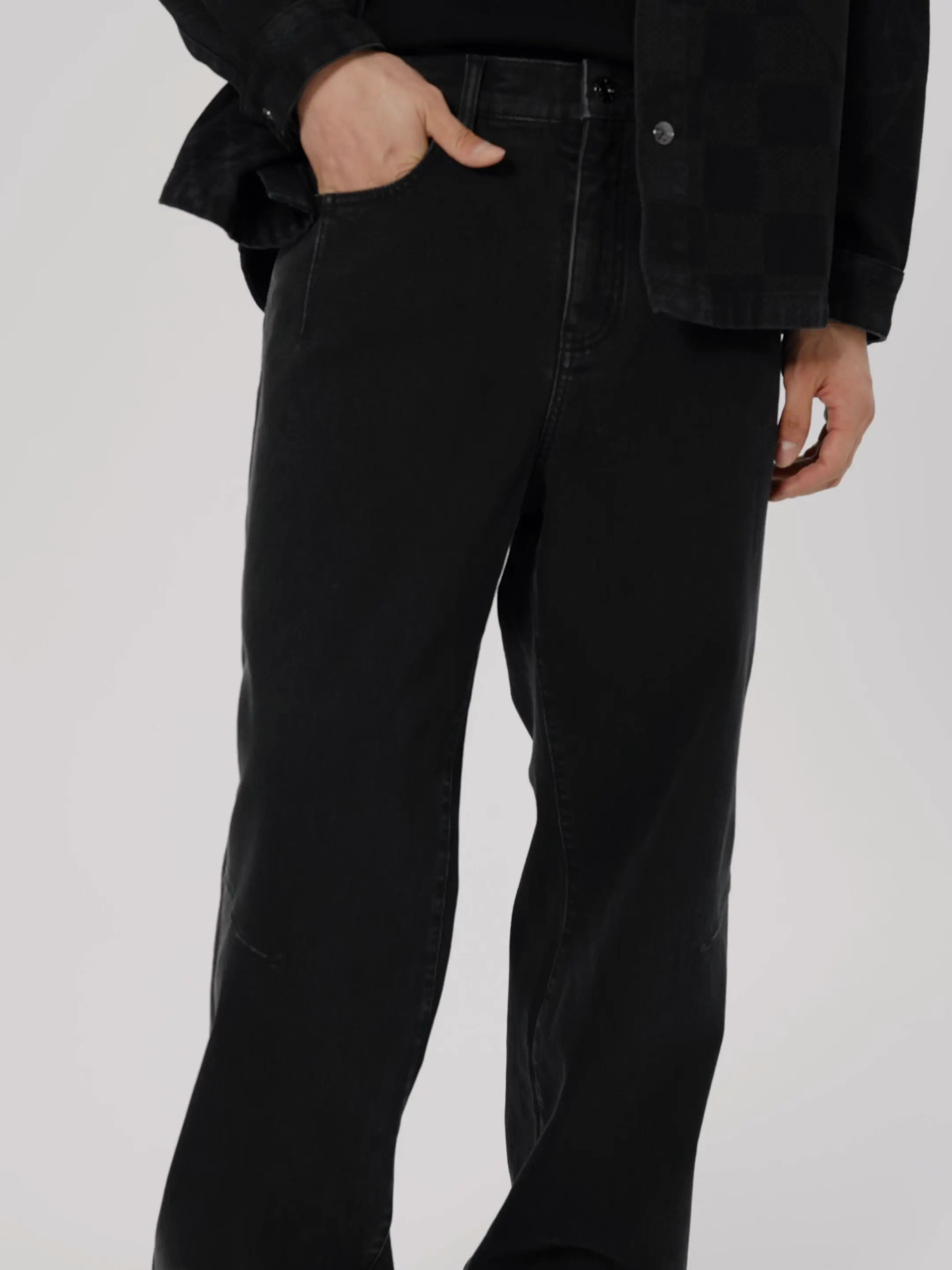 Men's Side-Ombre Straight Jeans