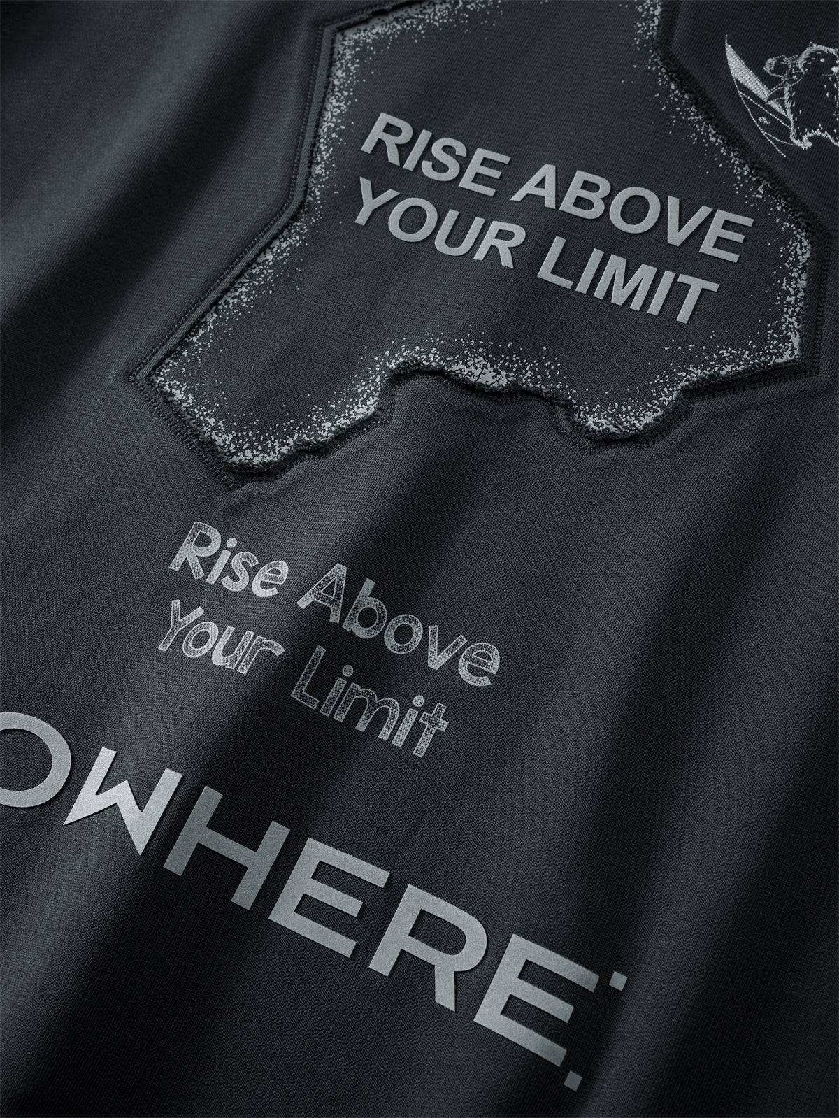 Men's Printed and Embroidered Hoodie
