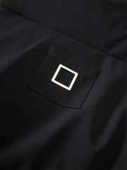 Men's Short Black-Gold Puffer Jacket