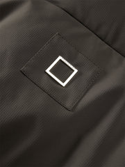 Men's Brown Short Puffer Jacket