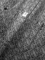 Men's Gradient Jacquard Long-Sleeve Shirt