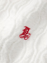 Men's Solid Cable-Knit Crewneck Sweater