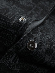 Men's Printed Denim Shirt